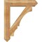 Ekena Millwork Balboa Arts and Crafts Rough Sawn Bracket w/ Offset Brace, Western Red Cedar, 8"W x 34"D x 42"H BKT0806X34X42BOA03RWR - alternate 3